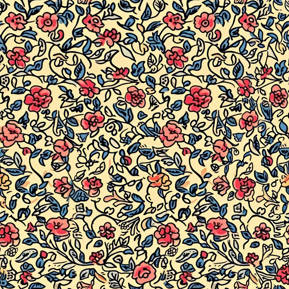 Fern Frost Bloom London Fabrics Floral Pattern 4