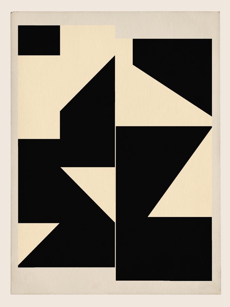 Geometrische Formen Schwarz Und Weiß 8