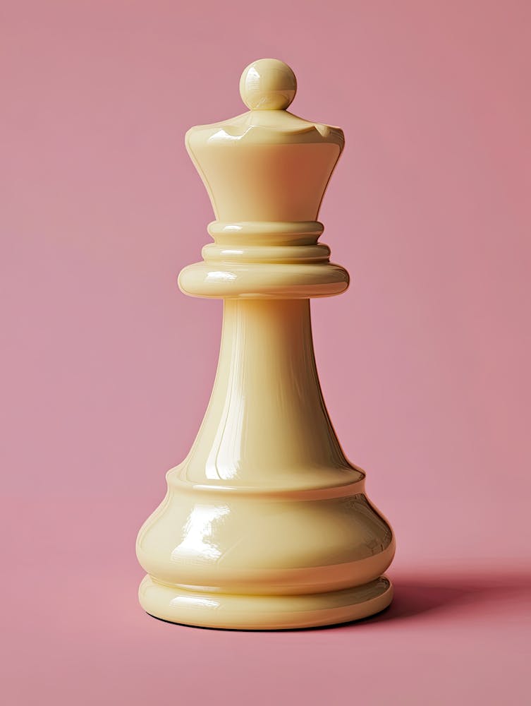 Chess Piece On Pink Background |Chess Poster 5