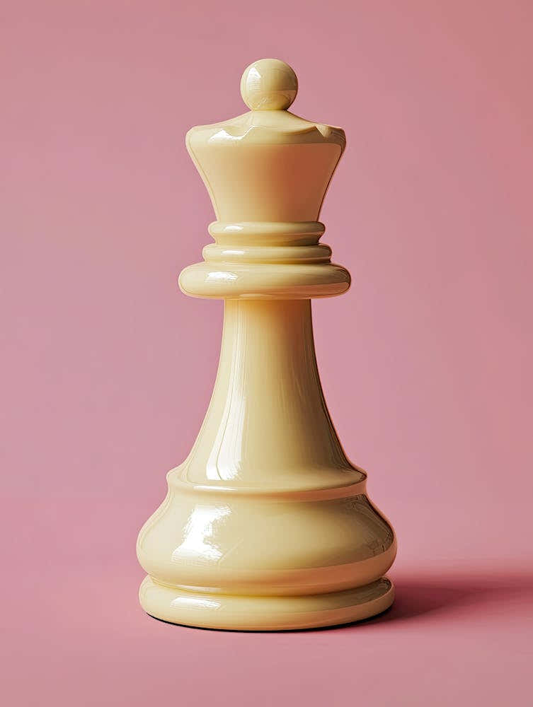Chess Piece On Pink Background |Chess Poster 5