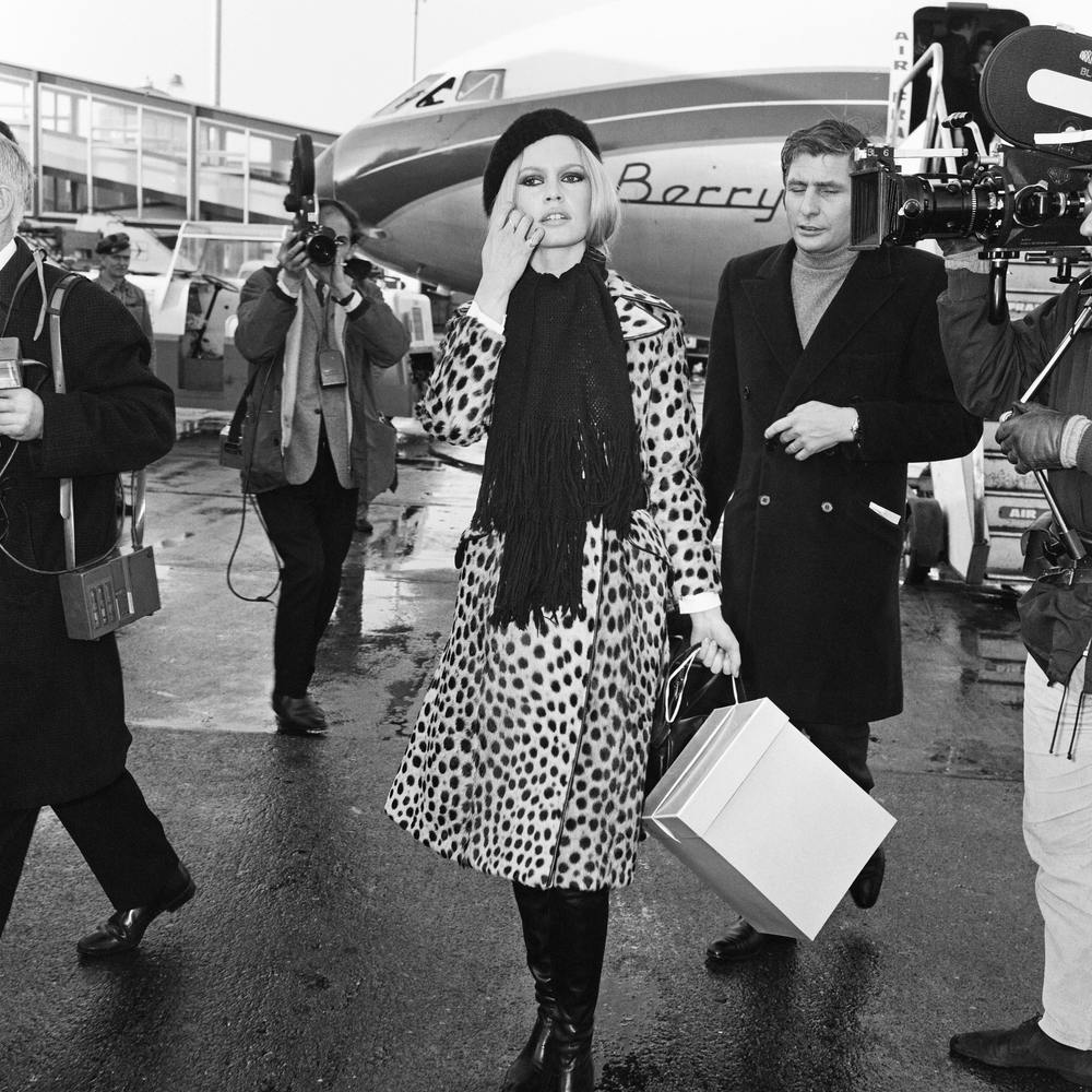 Brigitte Bardot With Her Husband Gunther Sachs 28th November 1967