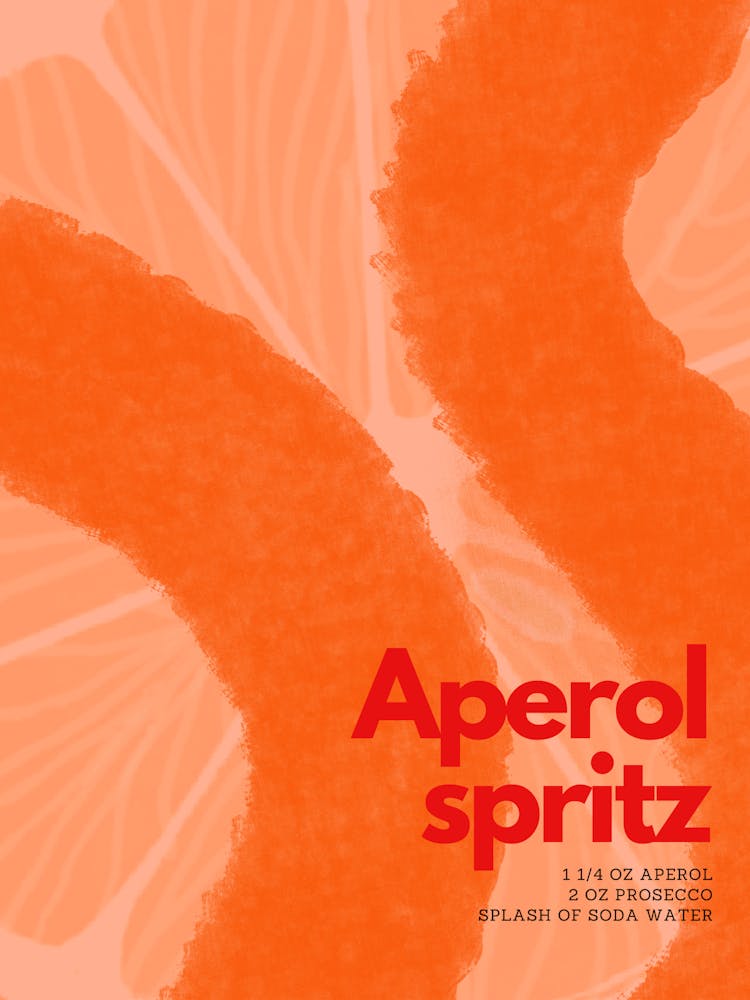 Orange Aperol Spritz Cocktail