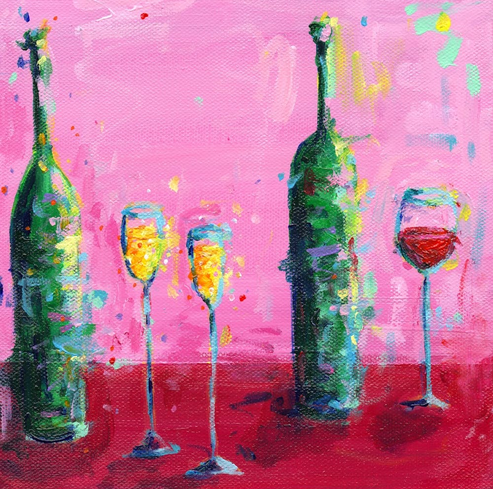 Prosecco and Red Wine 1