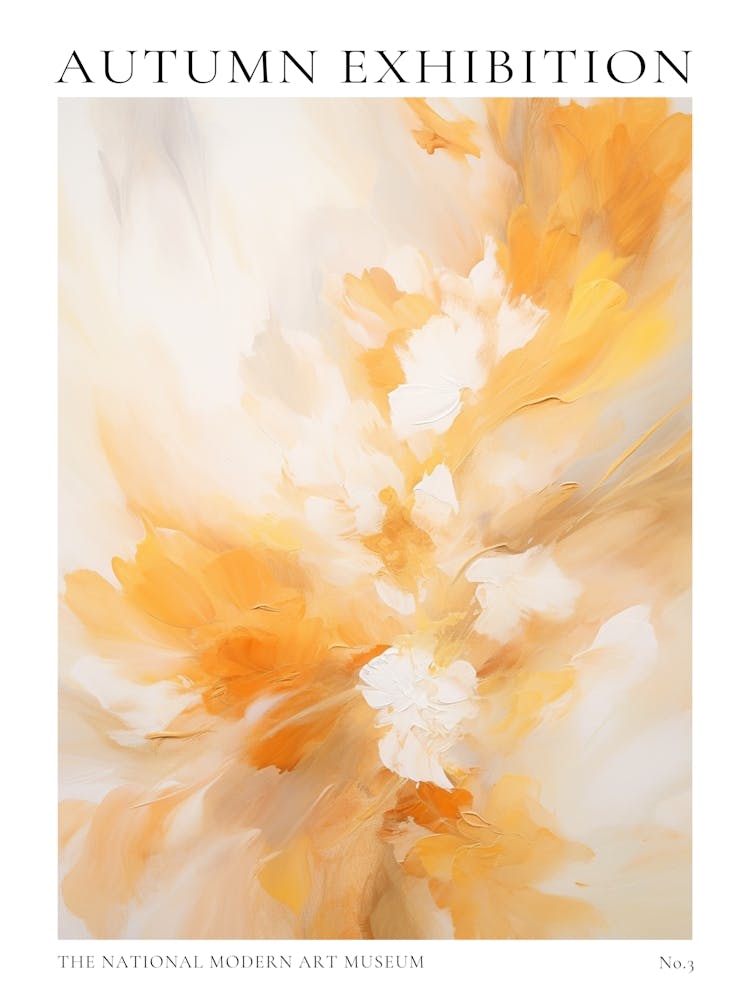 Autumn Exhibition Modern Abstract Poster 3