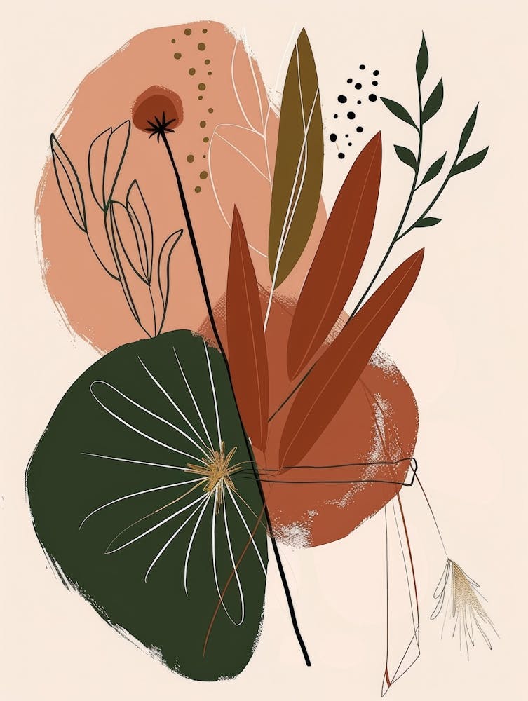 Abstract Floral Canvas Print 2