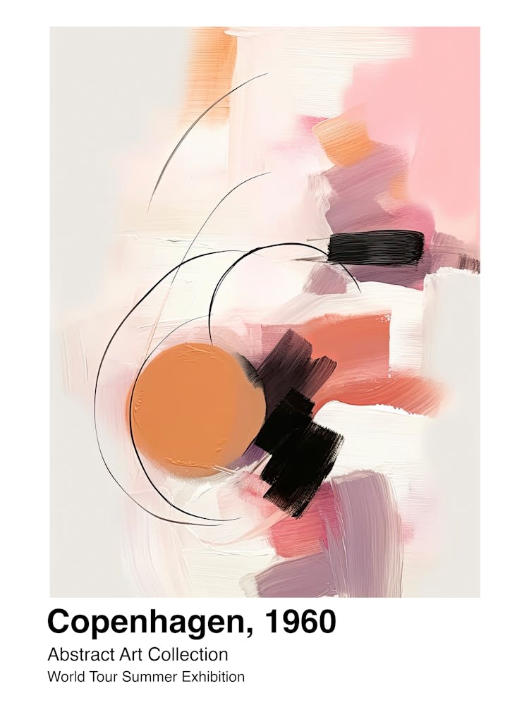 Exposition Tournée Mondiale, Art Abstrait, Copenhagen, 1960 12
