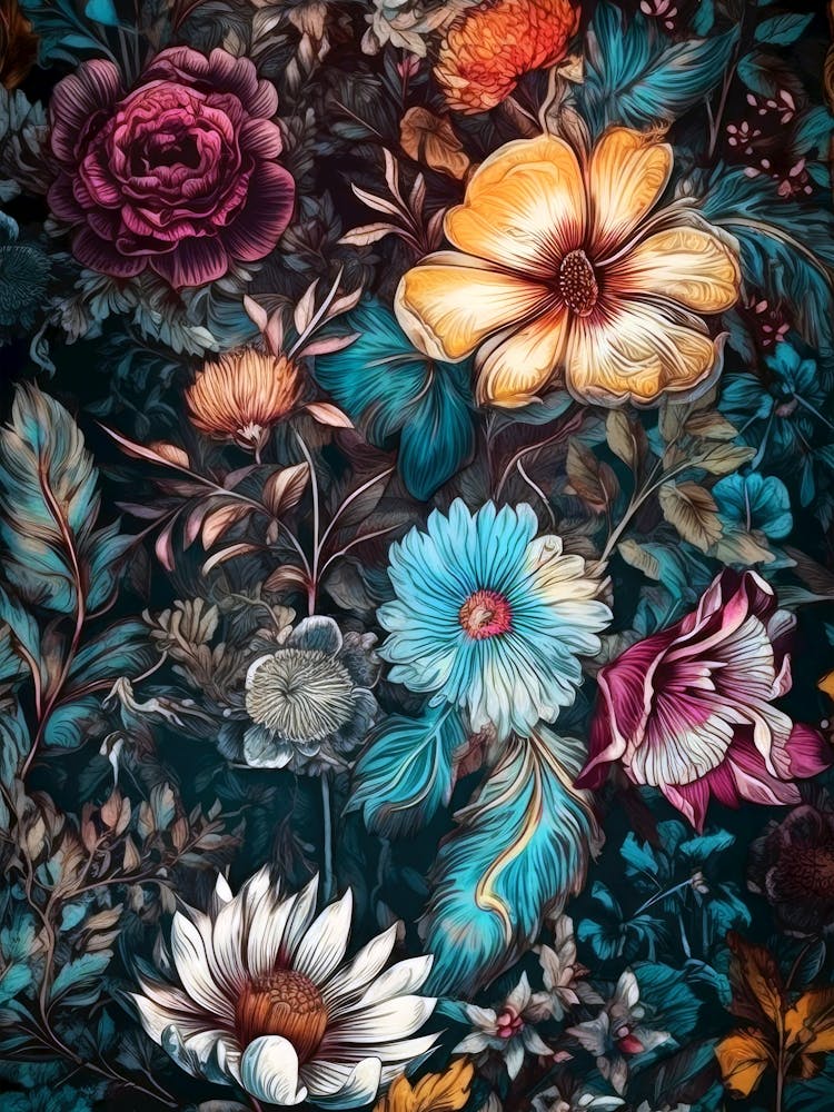 Blumen Natur botanische Kunst 6