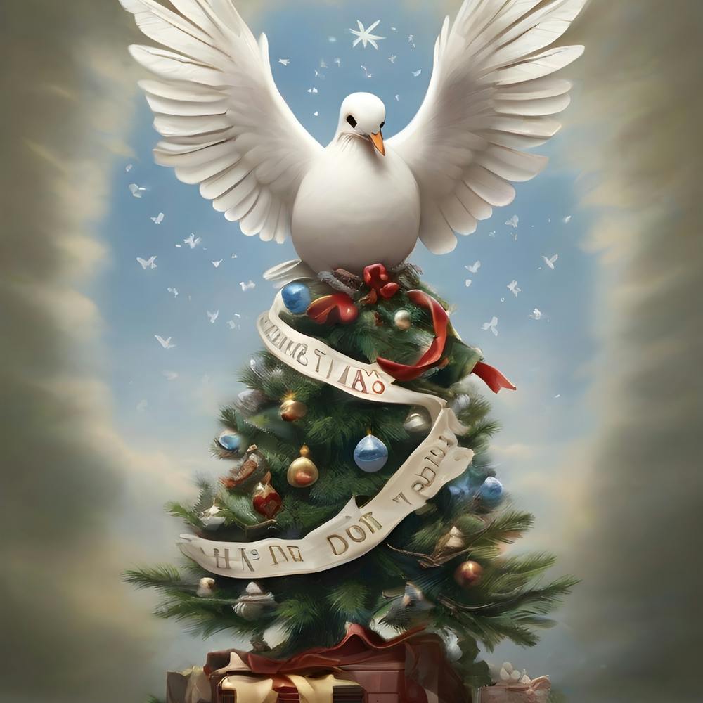 Dove On Christmas Tree