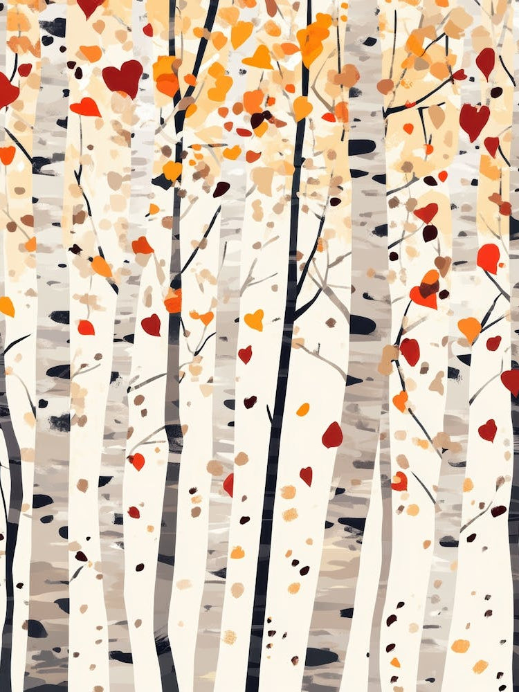 Autumn Birch Trees