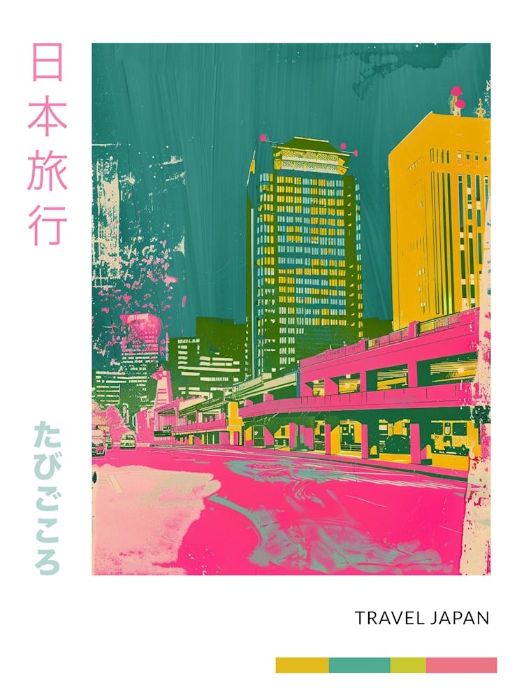 Japanese Food Duotone Silkscreen Poster 1