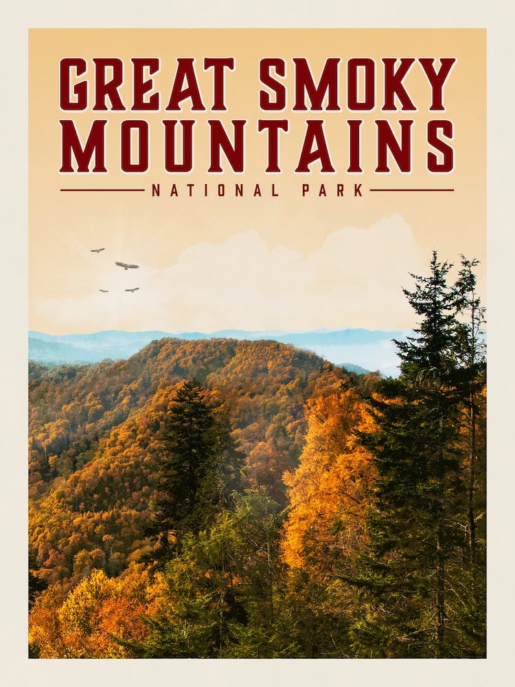 Great Smoky Mountains Reiseposter