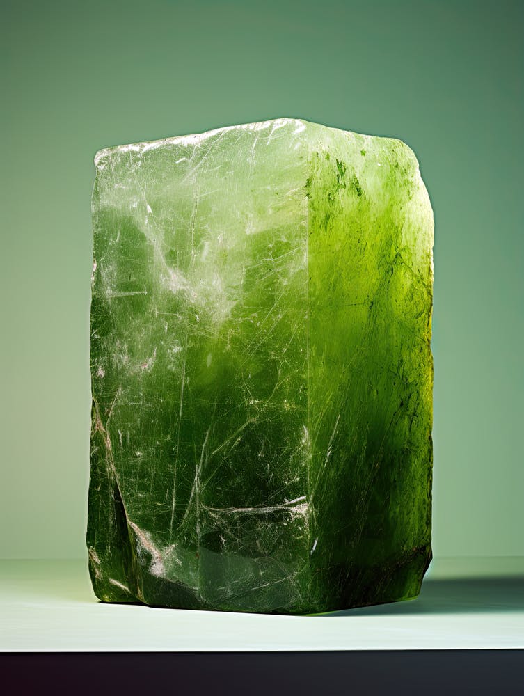 Grüner Stein, Steine Kunst