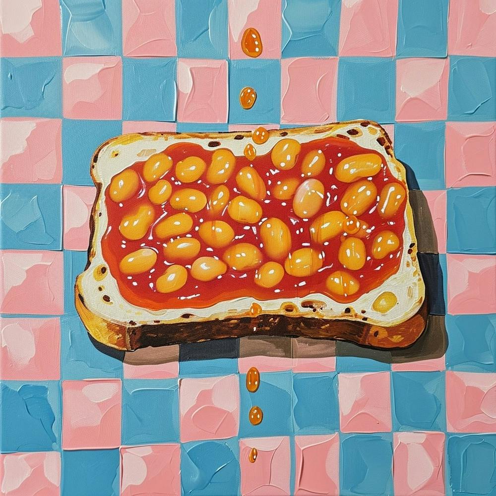 Beans On Toast Pastel Checkerboard 3