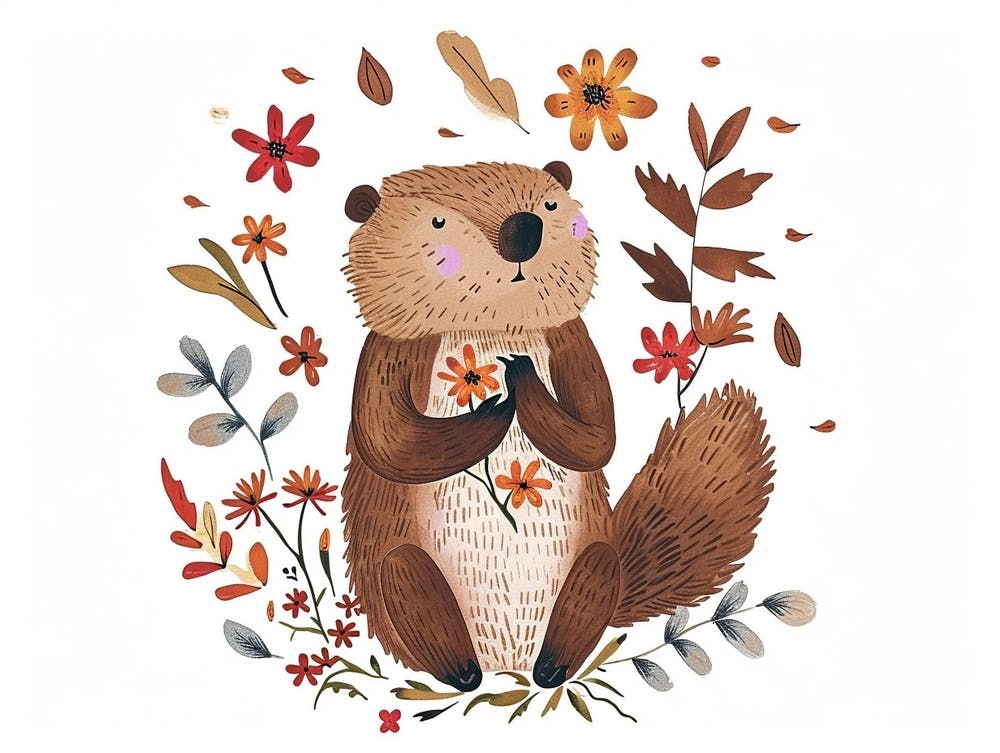 Little Floral Beaver 2