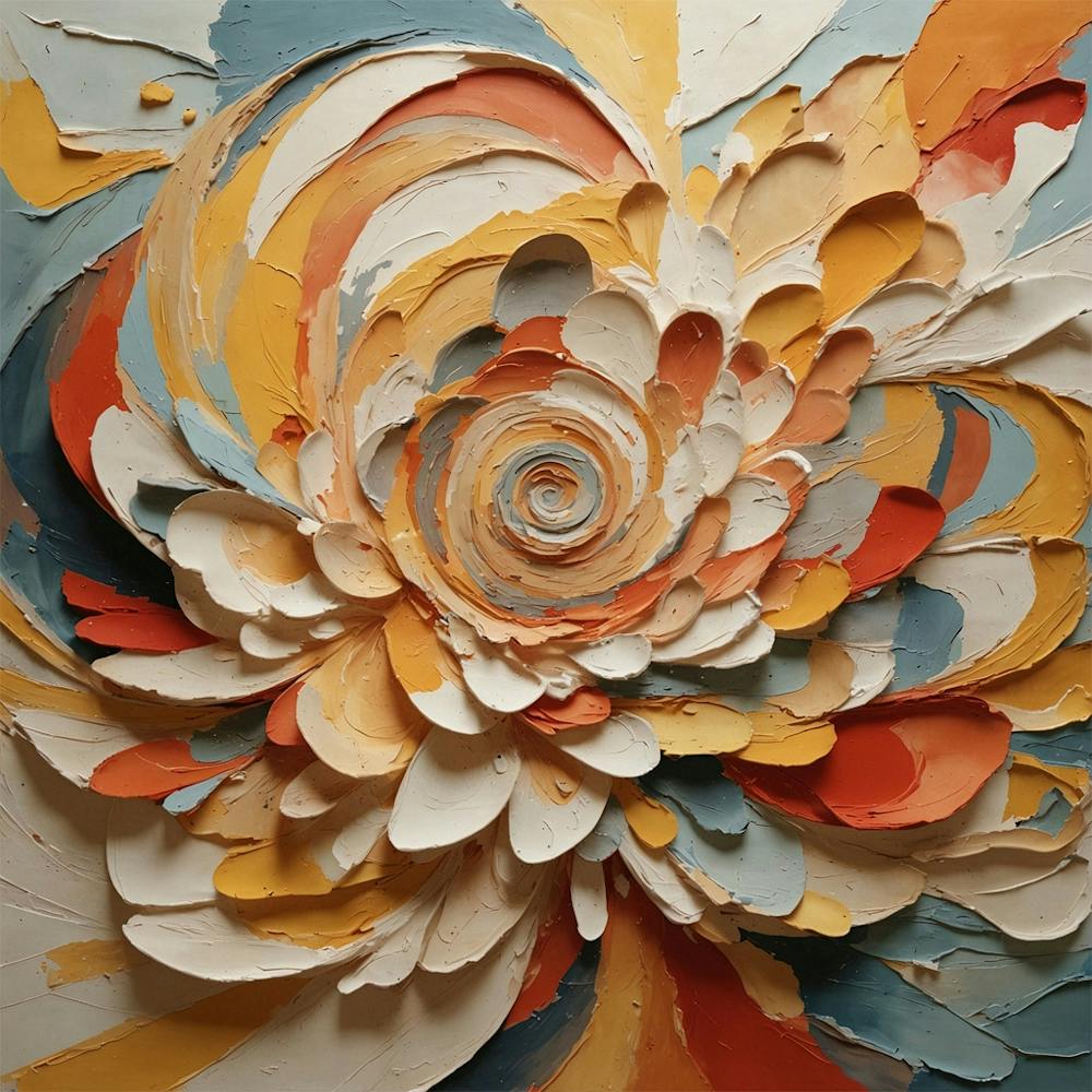 Abstract Flower Painting