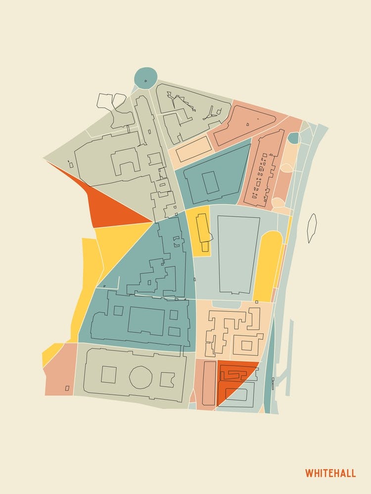 Whitehall London England Uk Neighbourhood Map