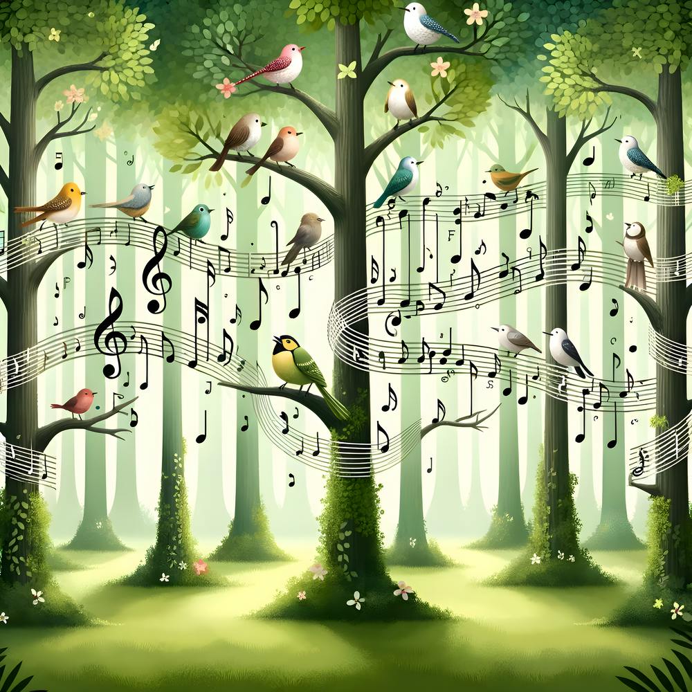 Musical Birds In The Forest