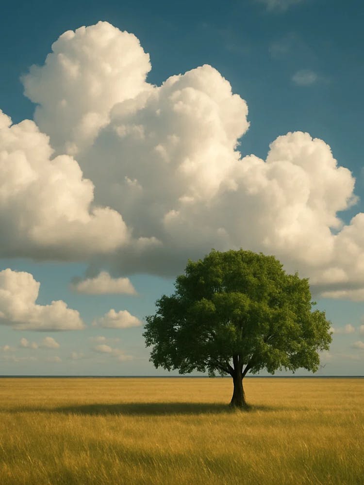Lone Tree In A Field 1