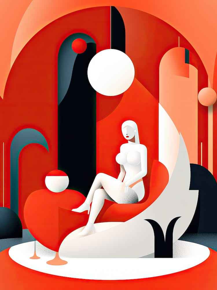 Strokes of Her Spirit: Minimalist Woman's Artistry