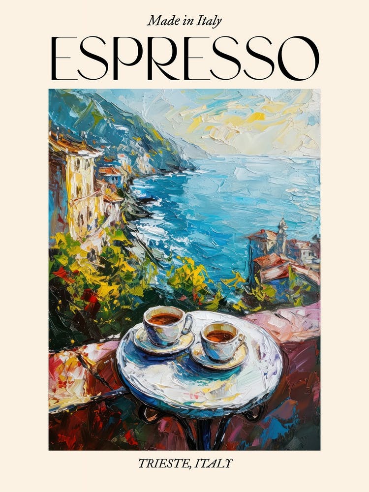 Trieste Espresso Made In Italy 1 Poster