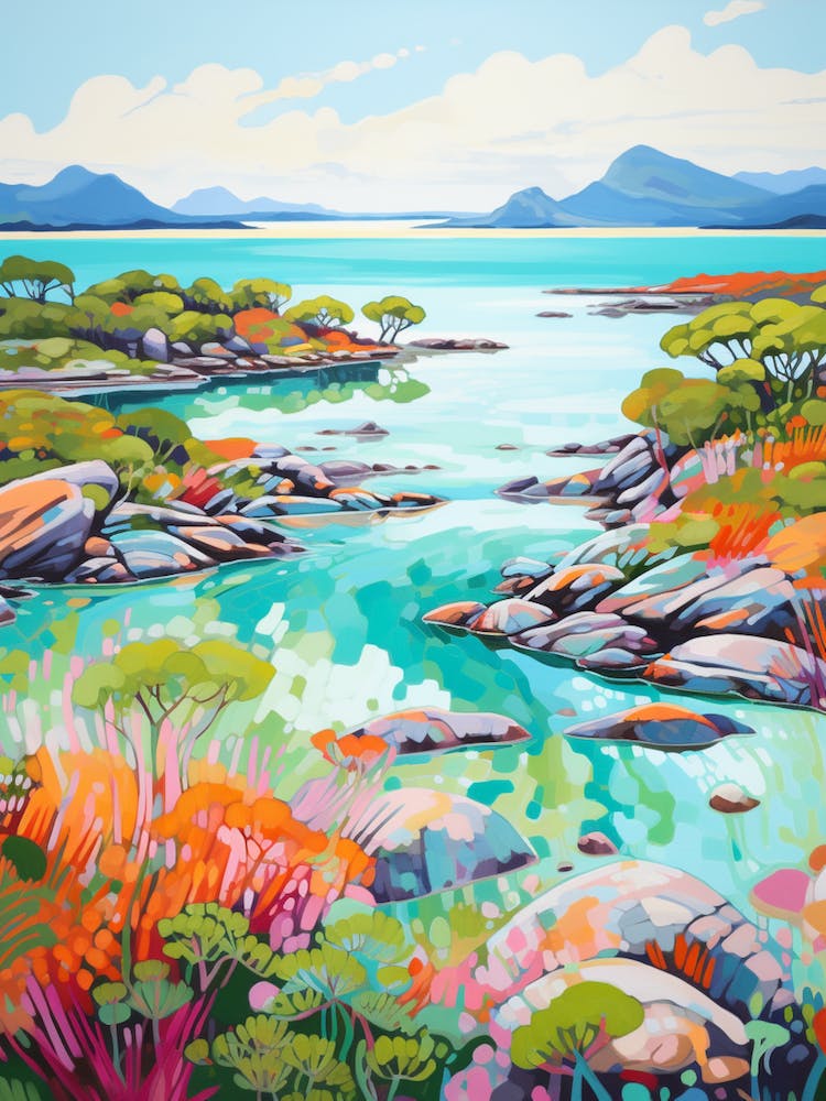 An Oil Painting Of Whitsunday Islands Australia 2