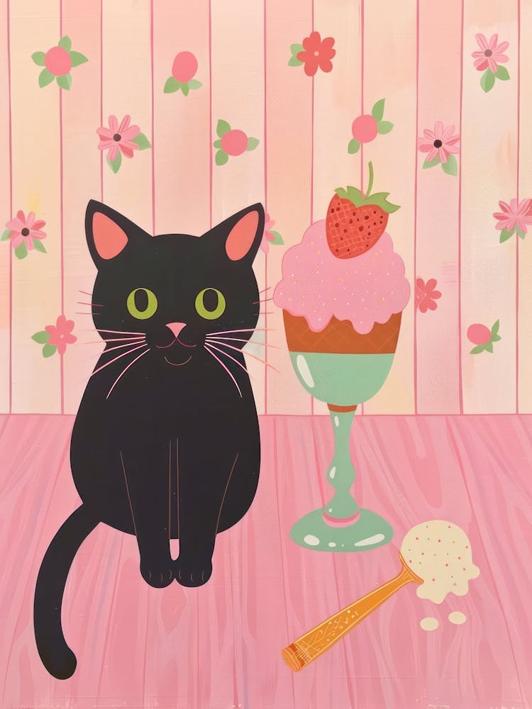Cat And Ice Cream 2