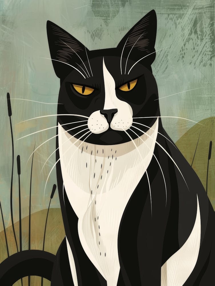 Black And White Cat 37