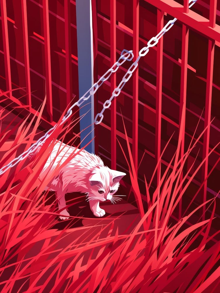 Katze im Käfig