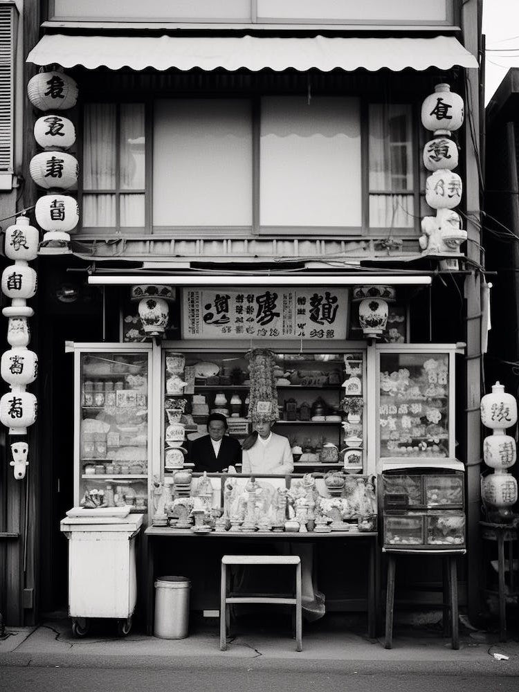 Tokyo, Japan, Black And White Old Photo 2