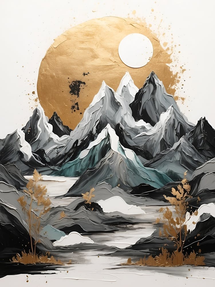 Mountain Landscape Oil Painting