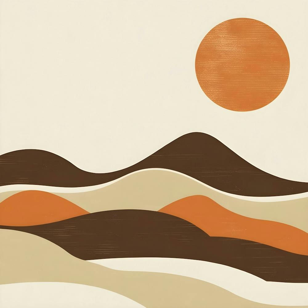 Desert Landscape Canvas Print