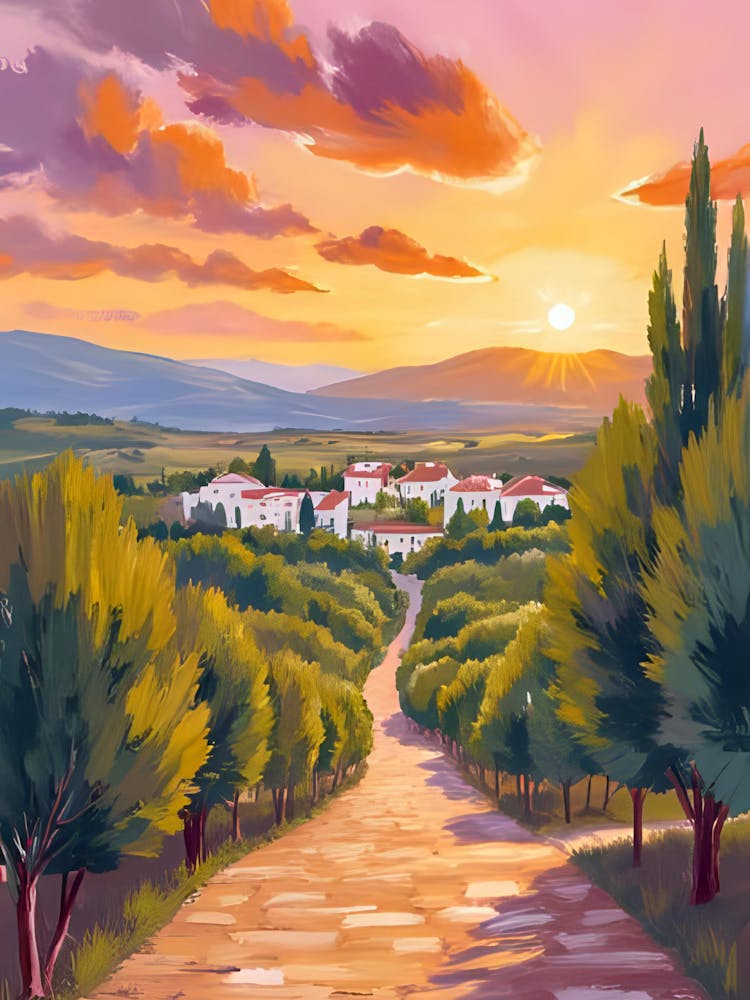 Sunset In The Village 1