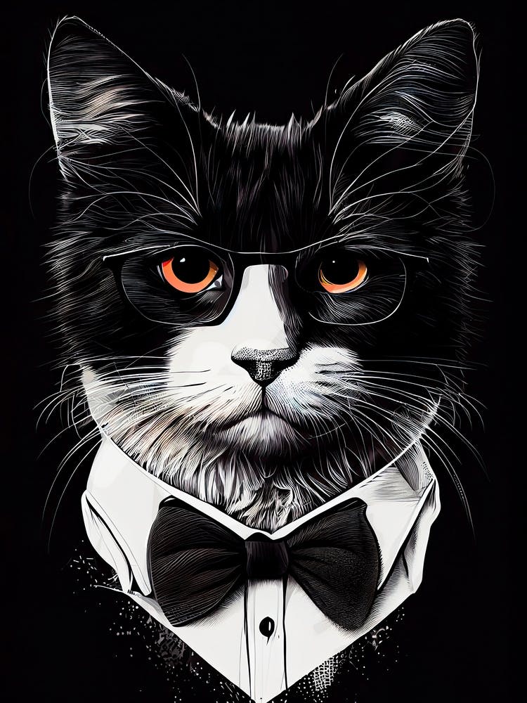 Tuxedo Cat animal