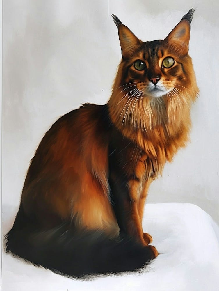 Somali Cat Painting 3