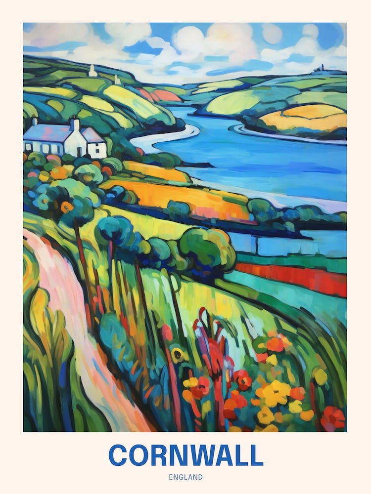 Cornwall England 3 Uk Travel Poster