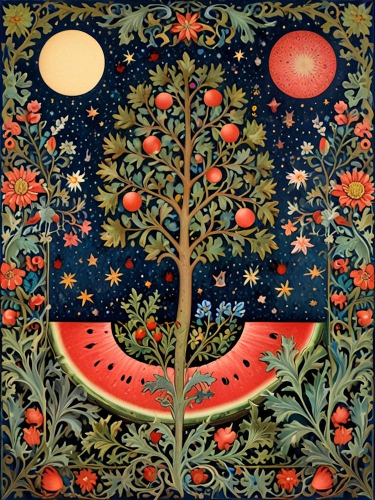William Morris Watermelon Tree