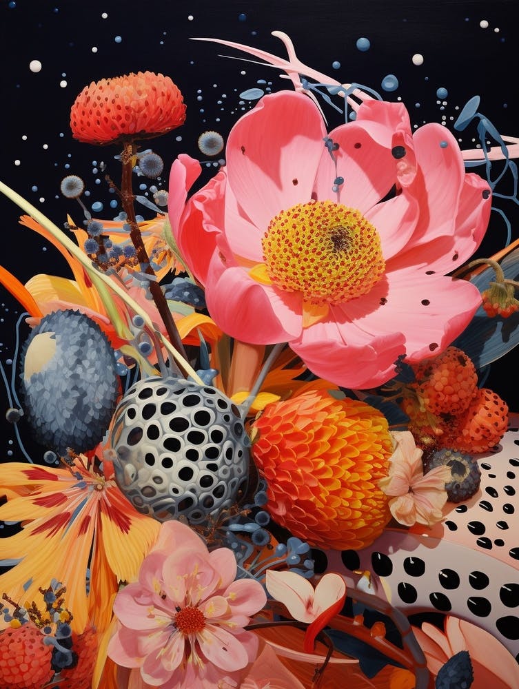 Surreal Florals Veronica Flower 1 Flower Painting