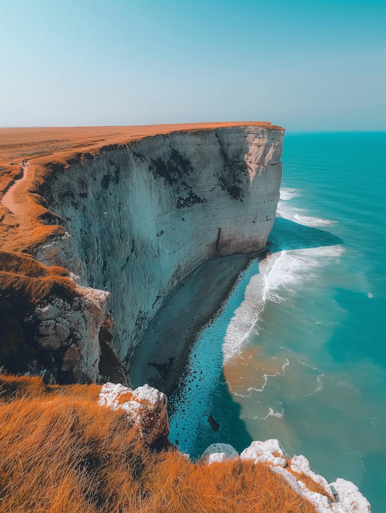 White Cliffs On The Coast