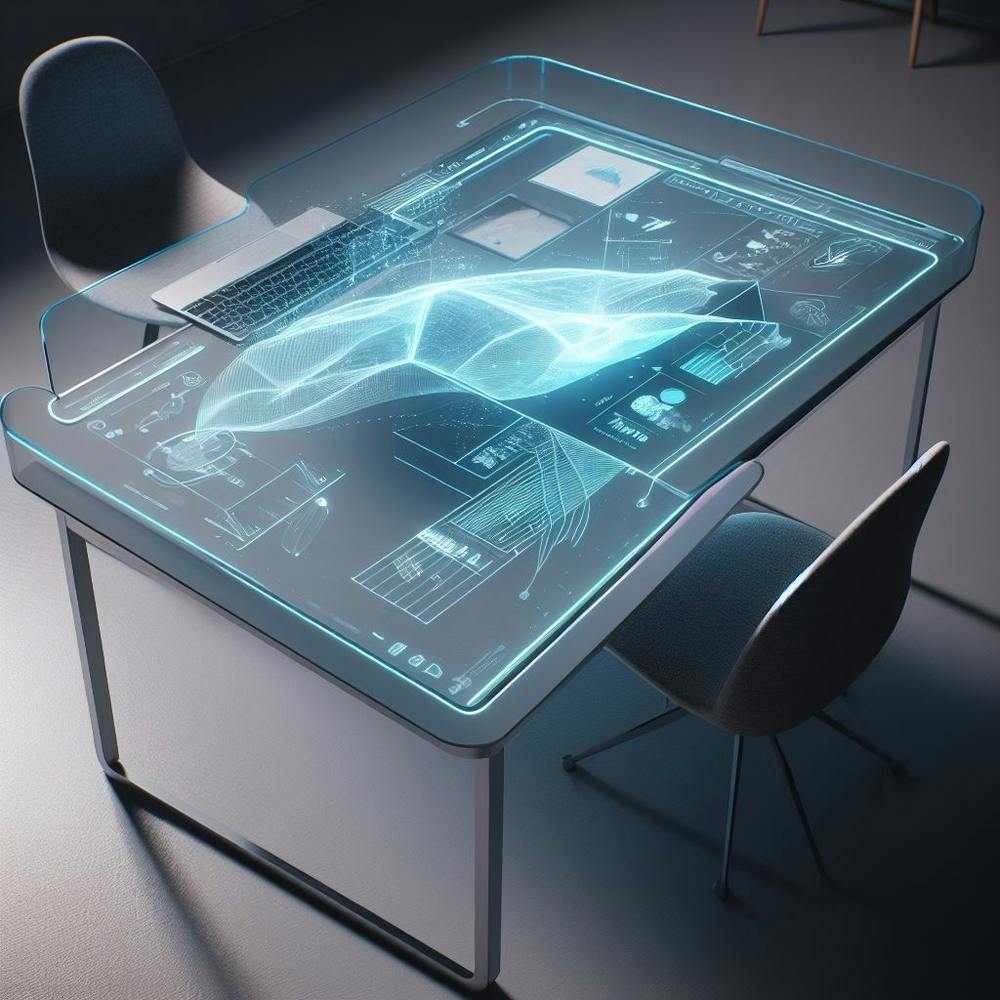 Futuristic Computer Desk