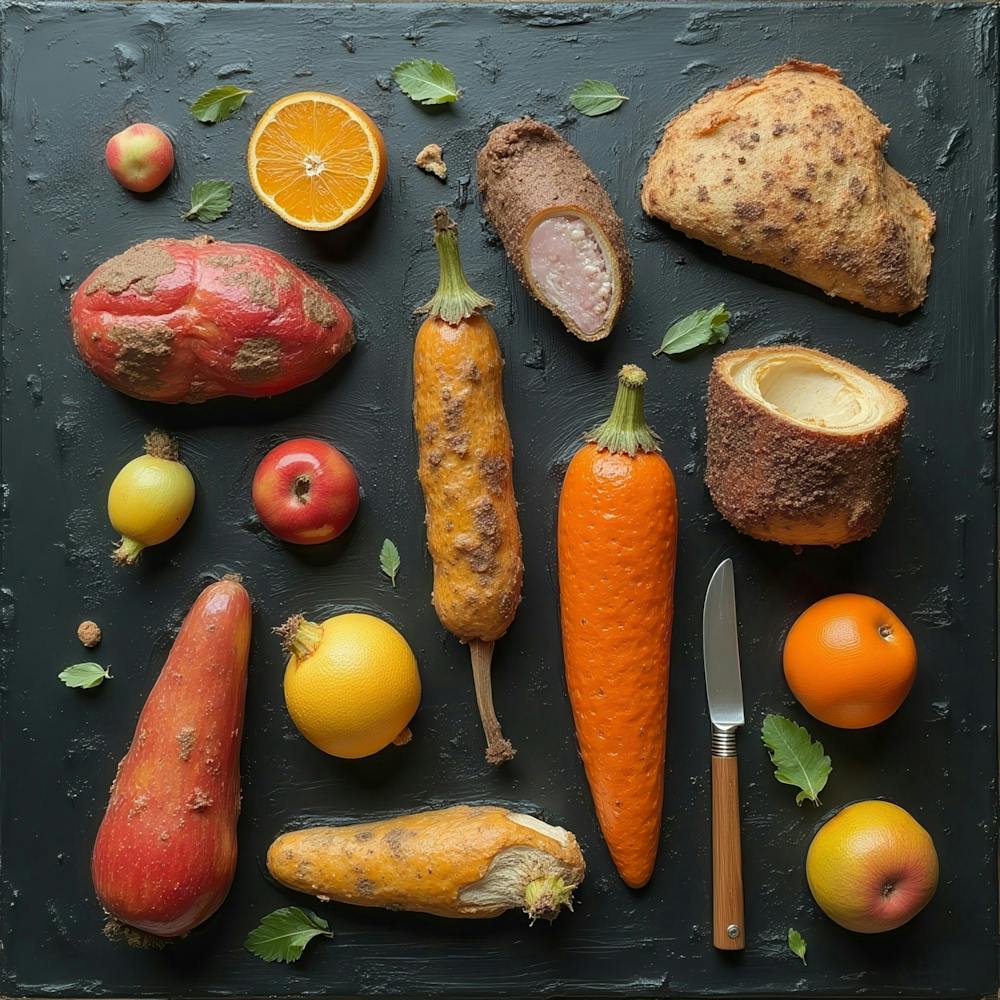 Rotten Fruit And Vegetables