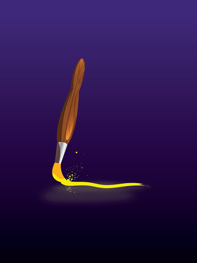 Magical Yellow Paint Brush