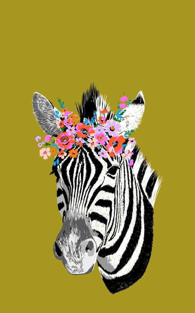 Floral Zebra