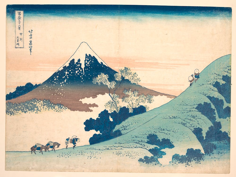 Fuji From Inume Pass, Katsushika Hokusai