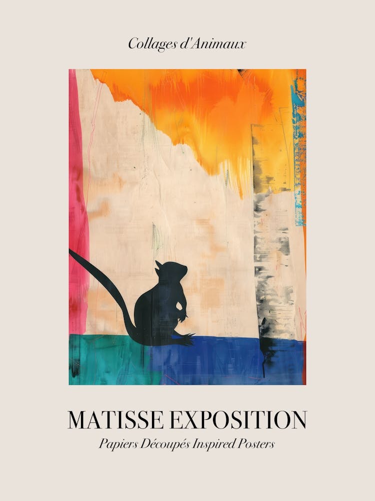 Chipmunk 1 Matisse Inspired Exposition Animals Poster