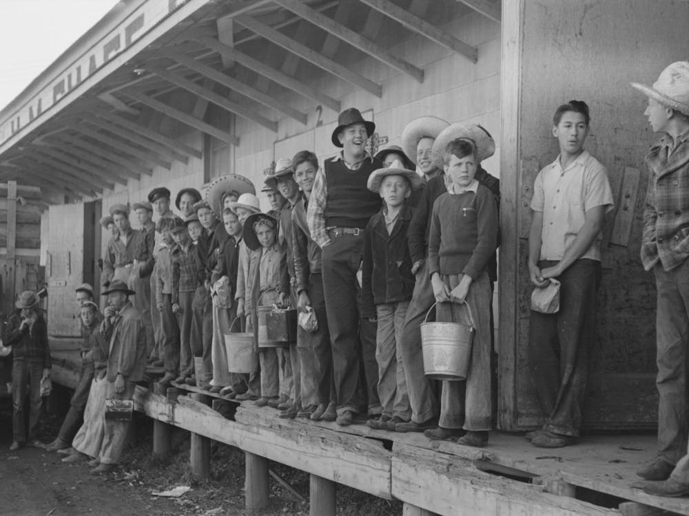 High School Girls Who Are Going To The Pea Fields, Nampa, Idaho By Russell Lee 2