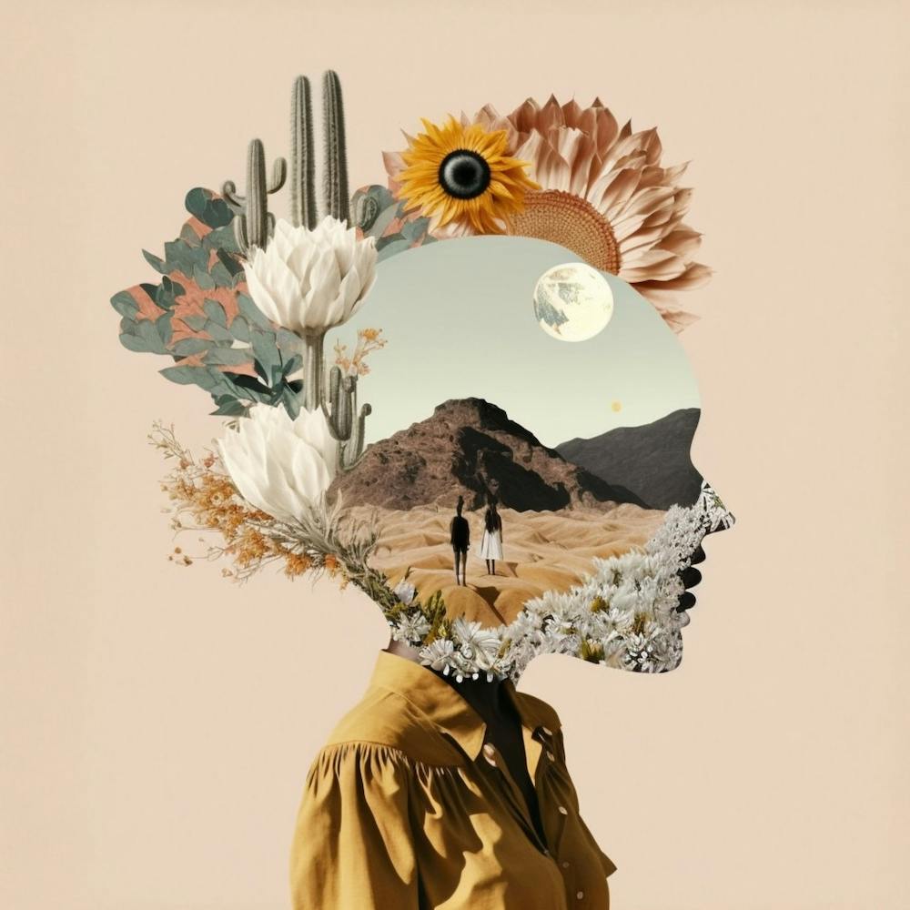 Woman In The Desert
