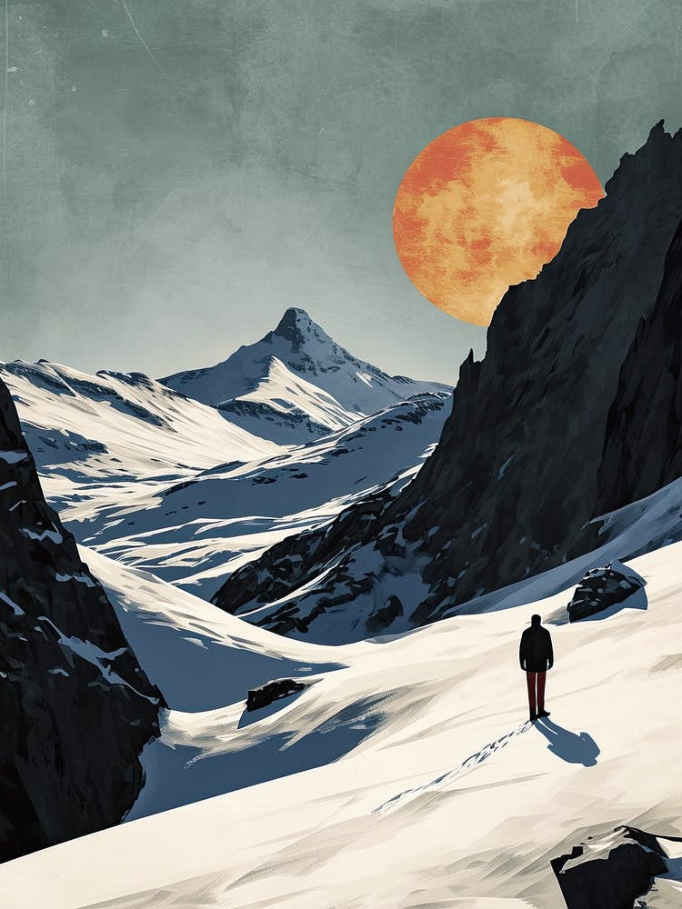 Walk In The Mountains, Boho Art