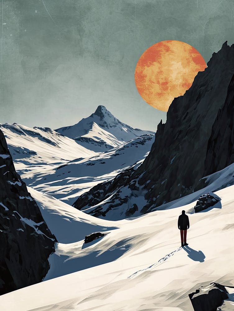 Walk In The Mountains, Boho Art