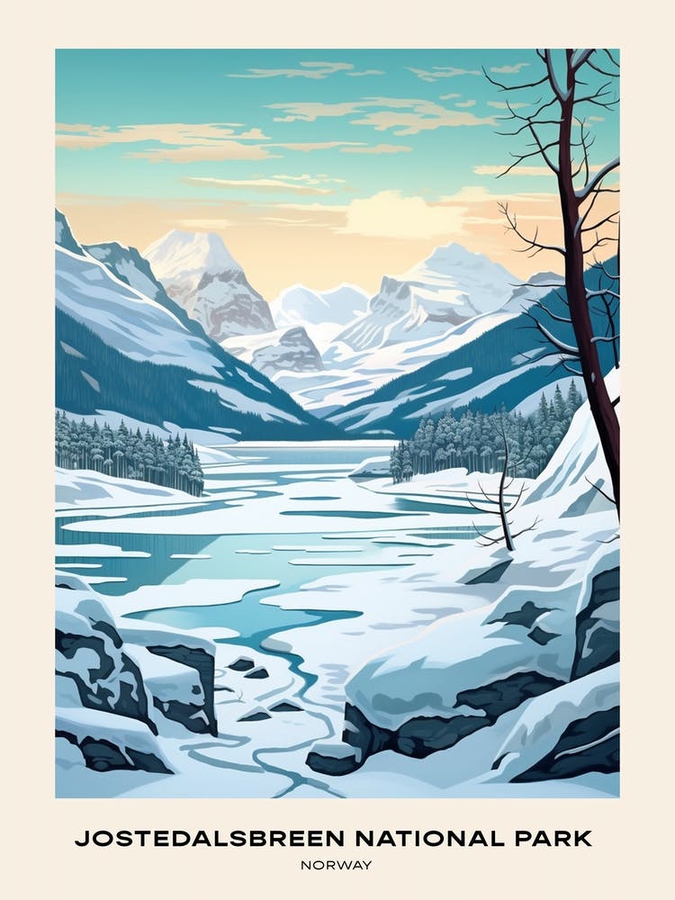 Jostedalsbreen National Park Norway 1 Poster