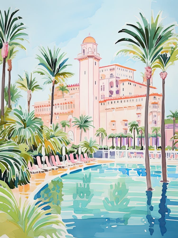 The Breakers   Palm Beach, Florida   Resort Storybook Illustration 4